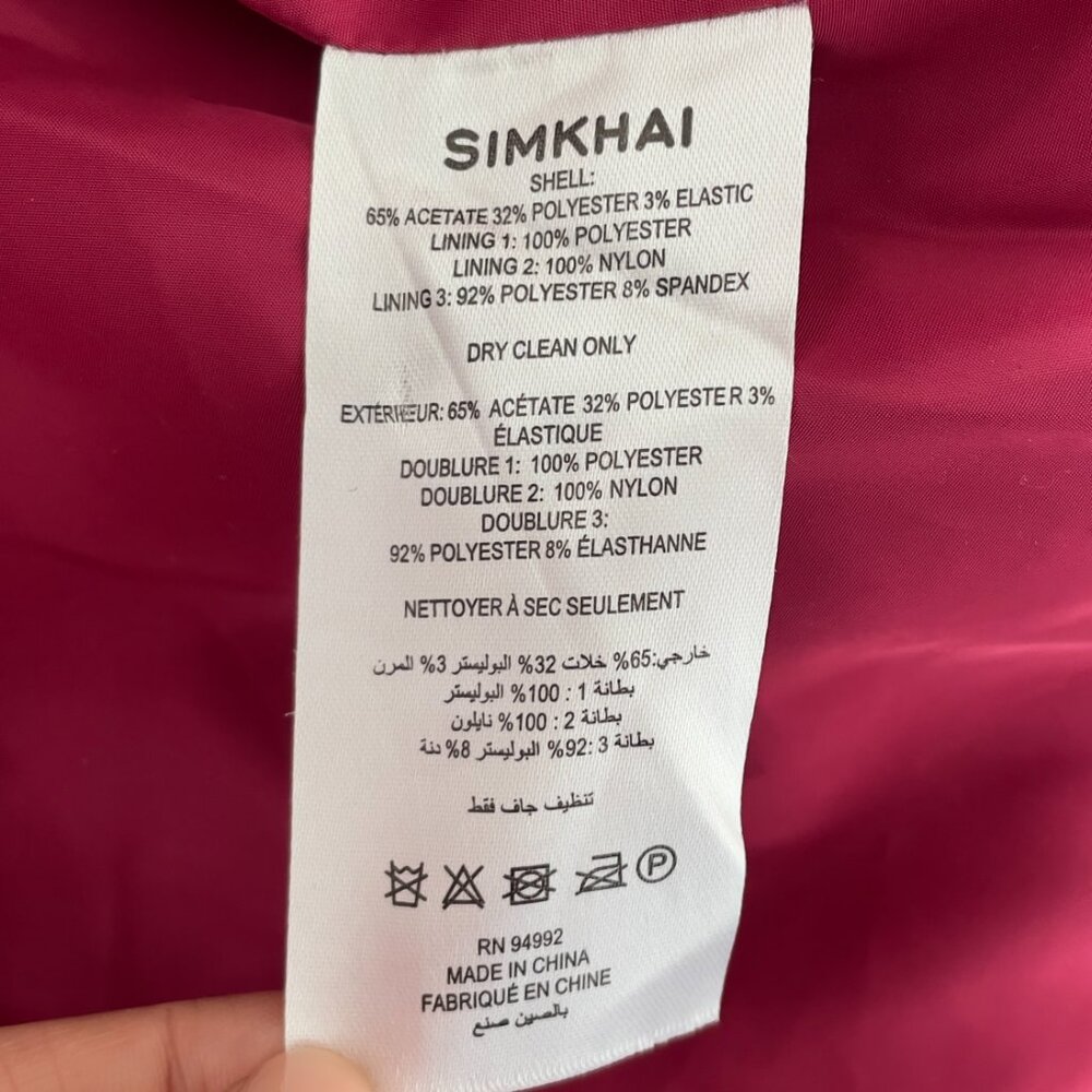 SIMKHAI | Cherry red "India" balloon bubble hem mini sleeveless dress | Size 8 - Picture 8 of 8